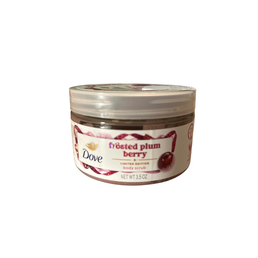 New Dove Limited Edition Holiday Treats Frosted Plum Berry Body Scrub 3.5oz